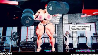 Ruby the Amazon in the Gym