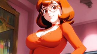 Velma from scooby doo sexy anime hentai compilation