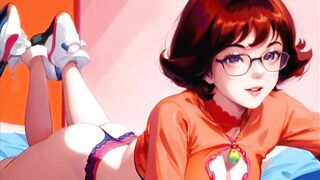 Velma from scooby doo sexy anime hentai compilation