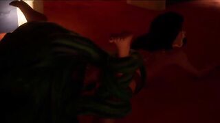 Women wakes up to at night