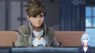 Kissing it up and down... ???? Tracer Blowjob - Overwatch Hentai