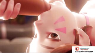 D.VA DO AMAZING BLOWJOB AND GETTING CUM IN MOUTH - OVERWATCH HENTAI 3D ANIMATED 4K 60FPS