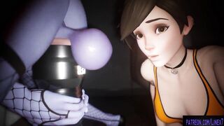 Futa Tracer and Widowmaker 60 FPS High Quality 3D Animated 4K