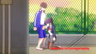 Cute college lady having sex with a man in 7 days girlfriend new hentai game
