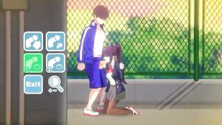 Cute college lady having sex with a man in 7 days girlfriend new hentai game