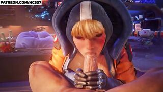 Apex Wattson fucked and doing blowjob Hentai