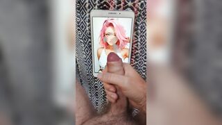 Anime Pink Hair Spanish Slut Cum Tribute