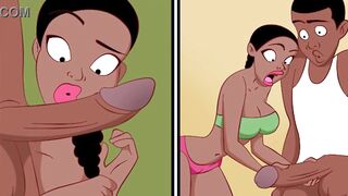 Tarado fica vigiando a milf tomando banho até que uma novinha o surpreende