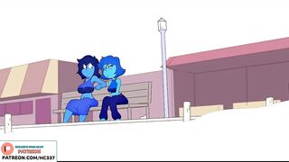 FUTANARI PARTY STEVEN UNIWERSE LAPIS LAZULI - AMAZING HENTAI FUTA STORY 60FPS