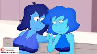 FUTANARI PARTY STEVEN UNIWERSE LAPIS LAZULI - AMAZING HENTAI FUTA STORY 60FPS