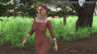 Jangle mein Indian Desi Bhabhi ko choda Hindi mein Sex Video