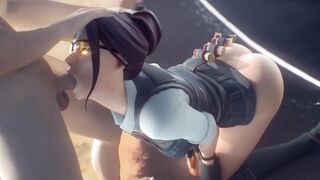 Fortnite porn Compilation. Rook Ruby Alli Harley Quinn Rule34 3D hentai animation