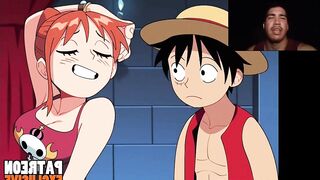 Nami tries to take Luffy's treasure and ends up getting fucked and filled with semen uncensored hent