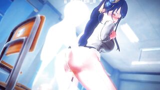 Genshin Impact - Raiden at School
