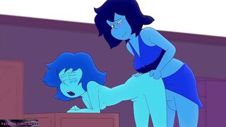 FUTA Sudden interracial sex and creampie inside when others are watching