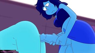 FUTA Sudden interracial sex and creampie inside when others are watching