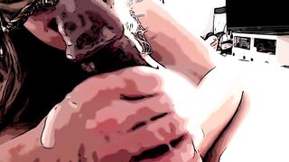 Sexy Blowjob With Cum All Over Her Hands
