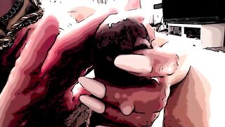 Sexy Blowjob With Cum All Over Her Hands