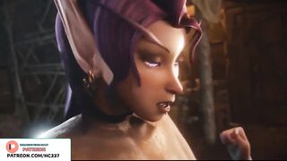 HARD FUTA ELF FUCKING AND CREAMPIE IN THE HOUSE - WORLD OF WARCRAFT FUTANARI HENTAI ANIMATION 60FPS
