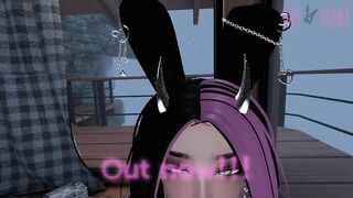 VR SLUT gives a lap dance then face fucks your cock LOTS OF WET SOUNDS