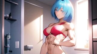 Muscular anime girls hentai compilation 筋肉質のアニメの女の子のエロ編集 animation