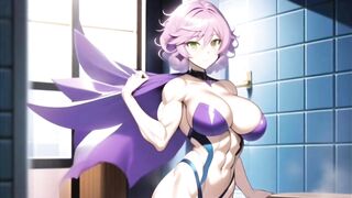 Muscular anime girls hentai compilation 筋肉質のアニメの女の子のエロ編集 animation