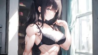 Muscular anime girls hentai compilation 筋肉質のアニメの女の子のエロ編集 animation