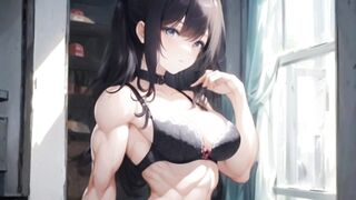 Muscular anime girls hentai compilation 筋肉質のアニメの女の子のエロ編集 animation