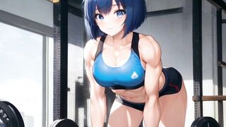 Muscular anime girls hentai compilation 筋肉質のアニメの女の子のエロ編集 animation