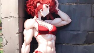 Muscular anime girls hentai compilation 筋肉質のアニメの女の子のエロ編集 animation