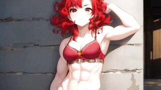 Muscular anime girls hentai compilation 筋肉質のアニメの女の子のエロ編集 animation