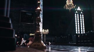 futa nun fucks her stepdaughter in anal 3D hentai uncensored