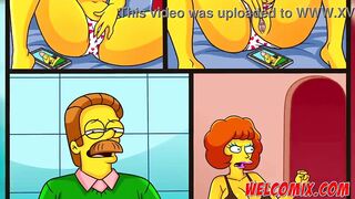 Returning the kindness! Swap wives! The Simptoons, Simpsons porn