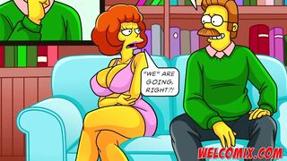 Returning the kindness! Swap wives! The Simptoons, Simpsons porn