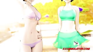 Cartoon Girls Doggy Animation 2023