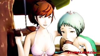 Cartoon Girls Doggy Animation 2023