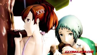 Cartoon Girls Doggy Animation 2023