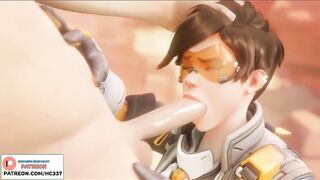 TRACER DO AMAZING BLOWJOB AND GETTIUNG CUM ON FACE OVERWATCH STORY HENTAI ANIMATIONS