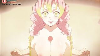 MITSURI KANROJI ANAL FUCKED BY TANJIRO AND GETTING CREAMPIE | DEMON SLAYER HENTAI ANIMATION 60FPS