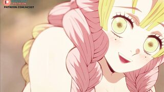 MITSURI KANROJI ANAL FUCKED BY TANJIRO AND GETTING CREAMPIE | DEMON SLAYER HENTAI ANIMATION 60FPS