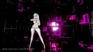 Sexy Haku Red MMD Blender Render 1772