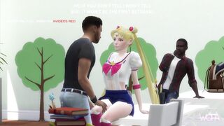 [TRAILER] SAILOR MOON CHEATING ON BOYFRIEND WITH TWO CLASSMATES