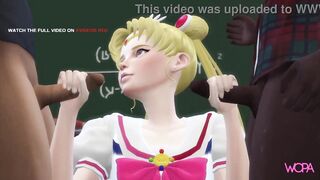 [TRAILER] SAILOR MOON CHEATING ON BOYFRIEND WITH TWO CLASSMATES