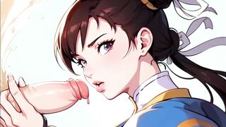 Chun-Li Fucks Everybody - BJ, Gangbang, Anal, Bukkake Animated Comic