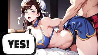 Chun-Li Fucks Everybody - BJ, Gangbang, Anal, Bukkake Animated Comic