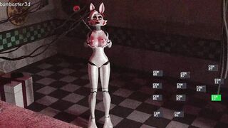 a very strange pizzeria with a very strange Mangle