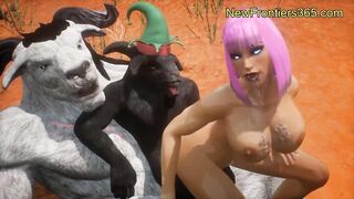 XXXmas orgy with Rudie the Futanari Reindeer
