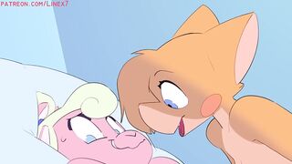 FURRY LESBIAN HAVE FIRST SEX AT HOME