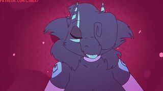 FUTANARI FURRY FUCKED AND CUMMING ON THE PUBLIK BEACH
