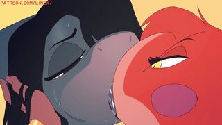 FURRY GIRLFRIENDS DO EACH OTHER FEELS GOOD WITH SEXY CUMMING